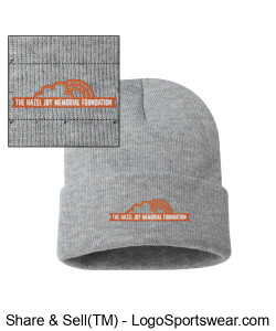 Knit Beanie - Gray Design Zoom