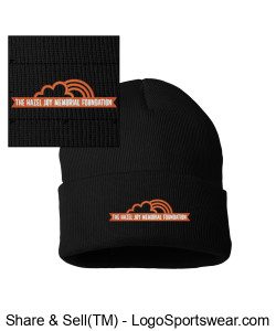 Knit Beanie - Black Design Zoom