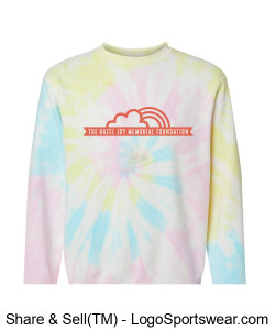 Crew Neck Sweatshirt - Rainbow Design Zoom
