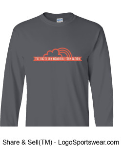 Long Sleeve Tee - Charcoal Design Zoom