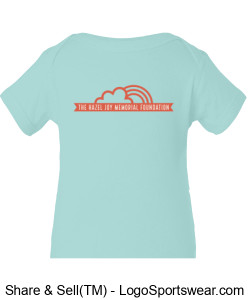 Baby Onesie - Light Blue Design Zoom