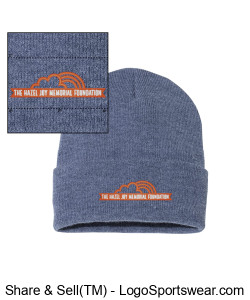 Knit Beanie - Blue Design Zoom