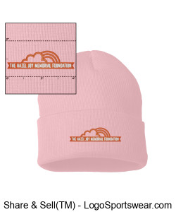 Knit Beanie - Pink Design Zoom
