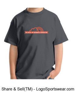 Youth Tee - Dark Gray Design Zoom